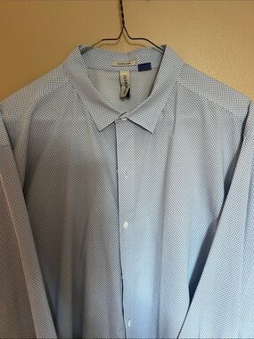Artefact Light Blue Micro-Pattern Dress Shirt - Men